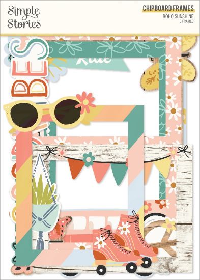 Picture of Boho Sunshine Chipboard Frames-