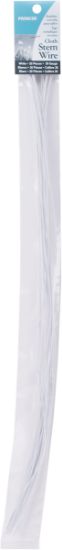 Picture of Cloth Covered Stem Wire 26 Gauge 18" 20/Pkg White