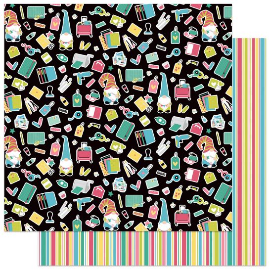 Picture of Crafting With My Gnomies Double-Sided Cardstock 12"X12" Crafty Weekend