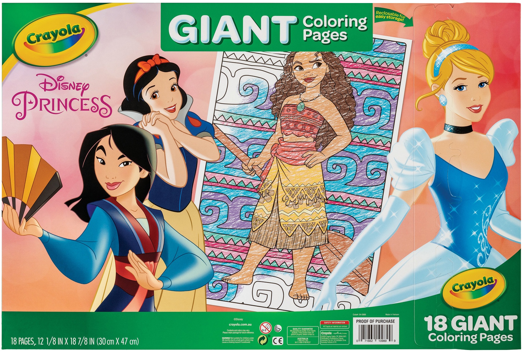 Crayola Giant Coloring Pages 12.75"X19.5" Princess