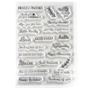 Picture of Elizabeth Craft Clear Stamps-With Love Sentiments