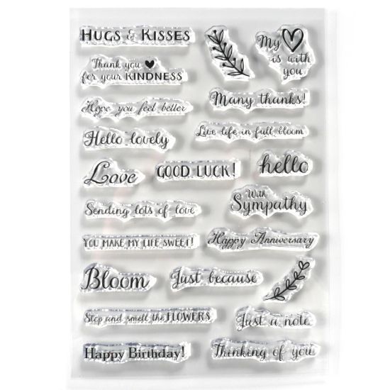 Picture of Elizabeth Craft Clear Stamps-With Love Sentiments