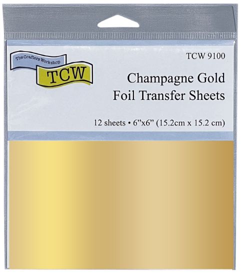 Picture of Crafter's Workshop Foil Transfer Sheets 6"X6" 12/Pkg-Champagne Gold
