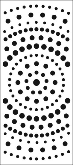 Picture of Crafter's Workshop Slimline Stencil 4"X9" Concentric Circles