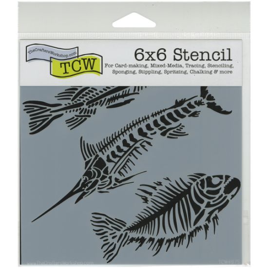 Picture of Crafter's Workshop Template 6"X6" Fish Fossils