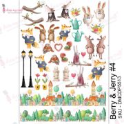 Picture of Dress My Craft Transfer Me Sheet A4-Berry & Jerry #4