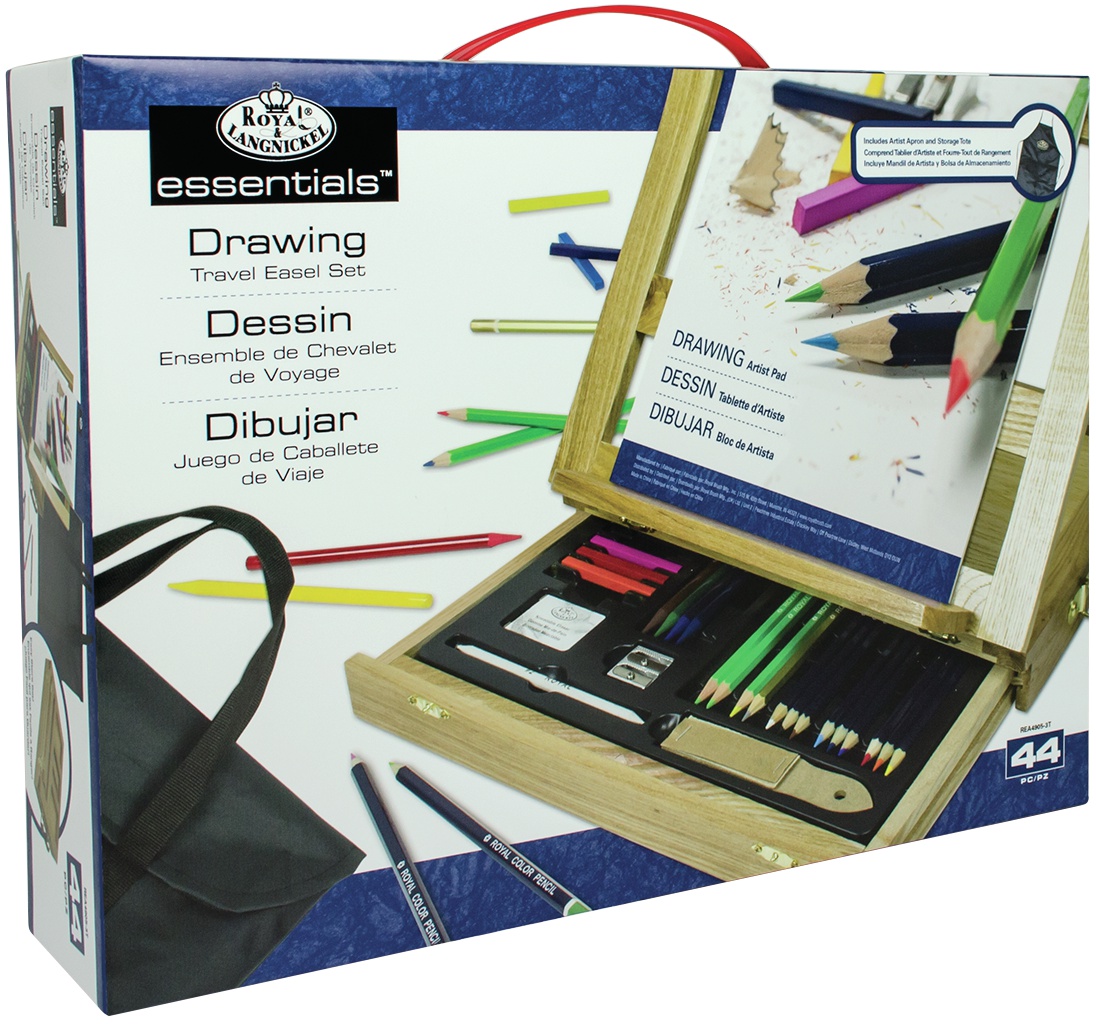 Supermart com Easel Art Set W/Easy To Store Bag Drawing