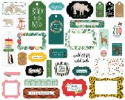 Picture of Echo Park Cardstock Ephemera 33/Pkg-Frames & Tags, Animal Kingdom