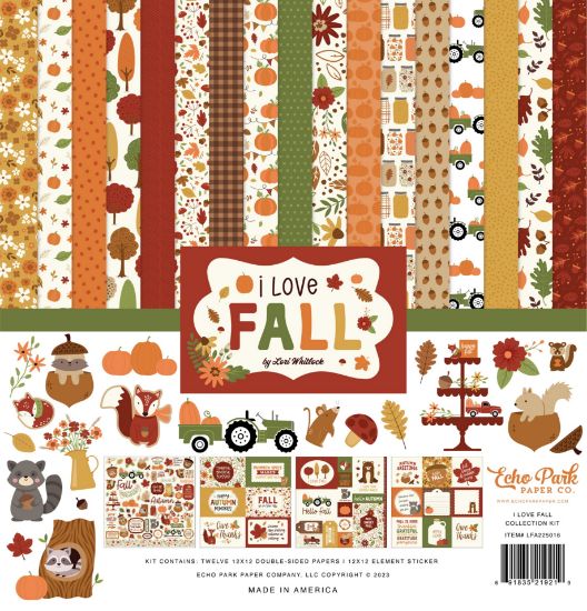 Picture of Echo Park Collection Kit 12"X12"-I Love Fall