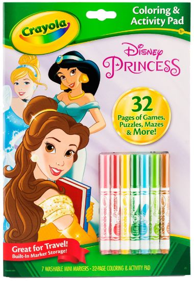 Picture of Crayola Coloring & Activity Pad W/Markers Disney Princess