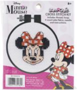 Picture of Dimensions/Learn-A-Craft Counted Cross Stitch Kit 3" Round Minnie Mouse (11 Count)