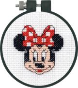 Picture of Dimensions/Learn-A-Craft Counted Cross Stitch Kit 3" Round Minnie Mouse (11 Count)