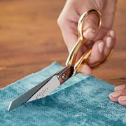 Picture of Gold Handle Knife Edge Bent Shears 8"  