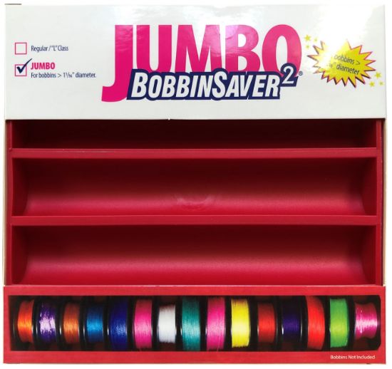 Picture of Grabbit Jumbo Bobbinsaver 2 Red, Holds Up To 70+ Bobbins