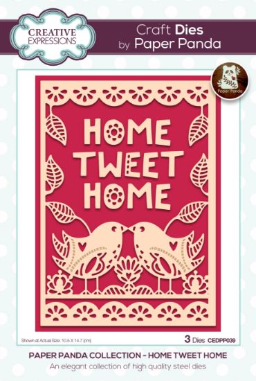 Picture of Creative Expressions Craft Dies By Paper Panda-Home Tweet Home