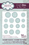 Picture of Creative Expressions Craft Dies By Sam Poole-Shabby Basics- Shabby Buttons