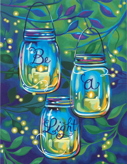 Picture of Paint Works Paint By Number Kit 11"X14" Be A Light