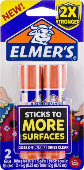 Picture of Elmers Extra Strength Glue Sticks 2/Pkg .21oz Each