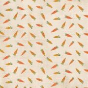 Picture of Bunnies & Blooms Double-Sided Cardstock 12"X12"-Spring Carrots