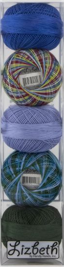 Picture of Handy Hands Lizbeth Specialty Pack Cordonnet Cotton Size 20 River Assortment 5/Pkg