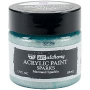 Picture of Finnabair Art Alchemy Sparks Acrylic Paint 1.7 Fluid Ounces Mermaid Sparkle