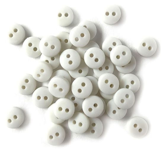 Picture of Buttons Galore Tiny Buttons White