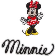 Picture of Disney Mickey Mouse Iron-On Applique Minnie Mouse Body W/Script
