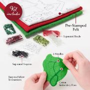 Picture of Bucilla Felt Ornaments Applique Kit Set Of 14-Merry Miniatures