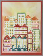 Picture of Crafter's Workshop Layered Card Stencil 8.5"X11"-A2 Layered Cityscape Buildings