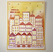 Picture of Crafter's Workshop Layered Card Stencil 8.5"X11"-A2 Layered Cityscape Buildings