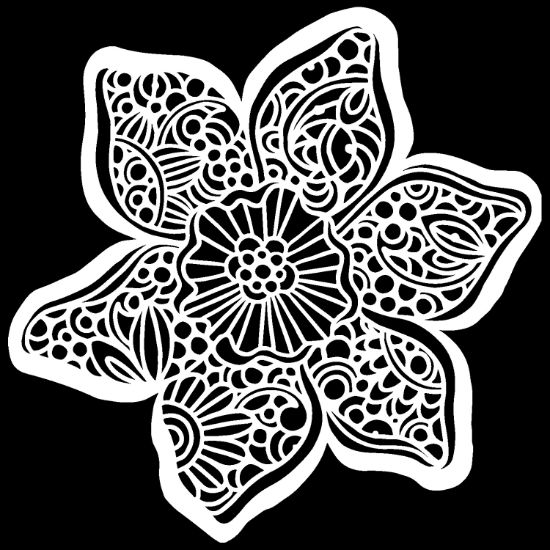 Picture of Crafter's Workshop Template 12"X12" Trumpet Daffodil