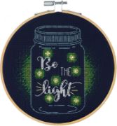 Picture of Dimensions Counted Cross Stitch Kit W/Hoop 6" Be The Light (14 Count)
