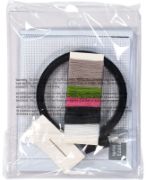 Picture of Dimensions Learn-A-Craft Counted Cross Stitch Kit 3" Round-Sloth (11 Count)
