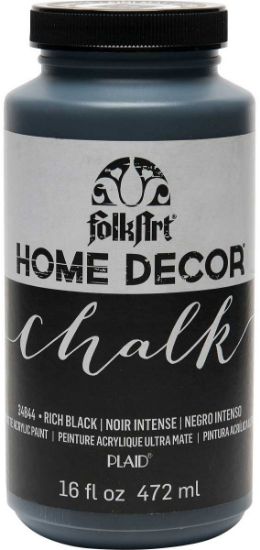 Picture of Folkart Home Decor Chalk Paint 16oz Rich Black