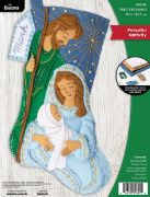 Picture of Bucilla Felt Stocking Applique Kit 18" Long-Peaceful Nativity