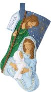 Picture of Bucilla Felt Stocking Applique Kit 18" Long-Peaceful Nativity