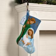 Picture of Bucilla Felt Stocking Applique Kit 18" Long-Peaceful Nativity