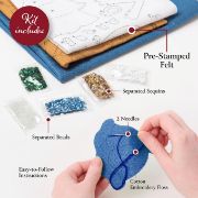 Picture of Bucilla Felt Stocking Applique Kit 18" Long-Peaceful Nativity