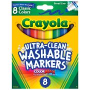 Picture of Crayola Broad Line Washable Markers Classic Colors 8/Pkg