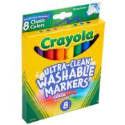Picture of Crayola Broad Line Washable Markers Classic Colors 8/Pkg