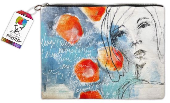 Picture of Dina Wakley Media Printed Pouch 9"X12"-