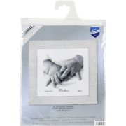 Picture of Baby Hands Birth Record On Aida Counted Cross Stitch Kit 8"X7" 18 Count