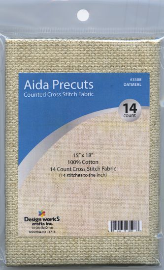 Picture of Design Works Gold Quality Aida 14 Count 15"X18" Oatmeal