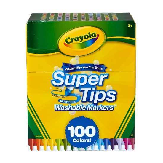 Picture of Crayola Super Tips Washable Markers 100/Pkg