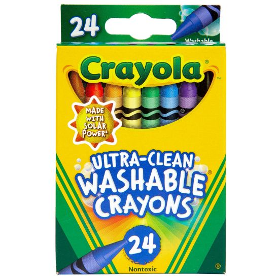 Picture of Crayola Washable Crayons 24/Pkg