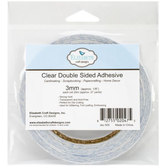 Picture of Elizabeth Craft Clear Double-Sided Adhesive Tape .125"X27yd