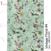 Picture of Dress My Craft Transfer Me Sheet A4 Vintage Floral #4