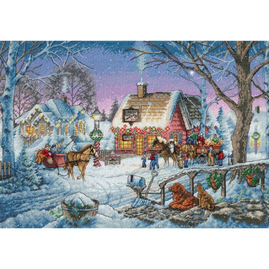 Picture of Gold Collection Sweet Memories Counted Cross Stitch Kit 16"X11" 14 Count