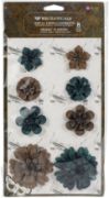 Picture of Finnabair Mechanicals Metal Embellishments Desert Flowers, 8/Pkg