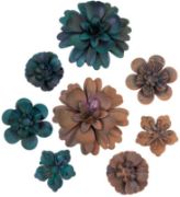 Picture of Finnabair Mechanicals Metal Embellishments Desert Flowers, 8/Pkg
